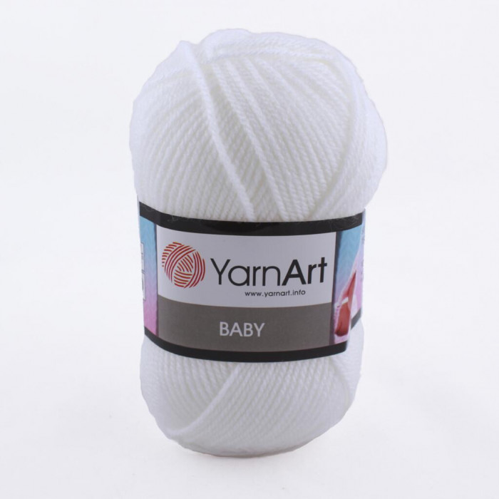 501 Пряжа Baby 50гр - 150м (Білий) YarnArt