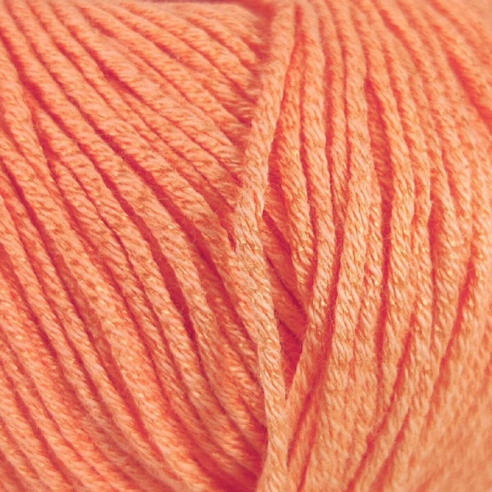 501 Пряжа Laines du Nord Baby Soft, 50г - 135м, світло-помаранчевий, 50% бавовна органічна, 50% cоєві волокна
