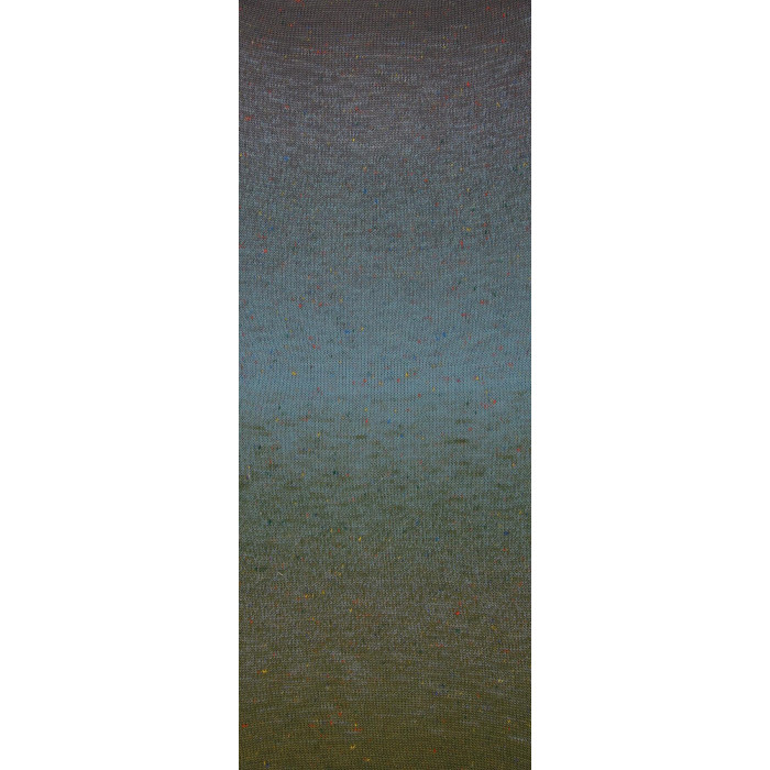 502 Пряжа Laines du Nord Poema Tweed, 150г - 600м, блакитний-зелений, 94% вовна, 6% віскоза