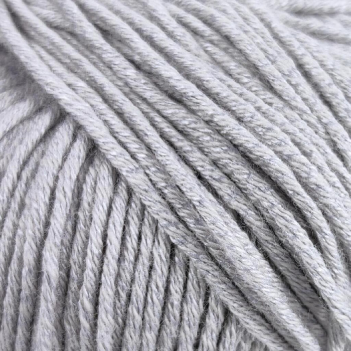505 Пряжа Laines du Nord Baby Soft, 50г - 135м, сірий, 50% бавовна органічна, 50% cоєві волокна