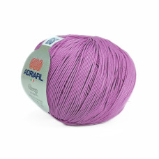 51 Пряжа Adriafil Alterego Filato, 150г - 385м, бузковий, 100% мерсенізована бавовна