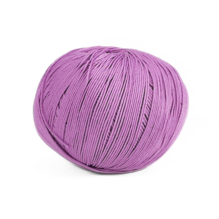 51 Пряжа Adriafil Alterego Filato, 150г - 385м, бузковий, 100% мерсенізована бавовна