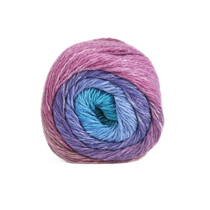 51 Пряжа Adriafil Matita Filato, 100г - 240м, різнокольоровий меланж, 76% бавовна, 24% конопля