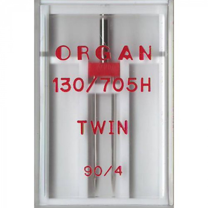 5102051 Голки подвійні №90/4,0 (1 шт) Twin Organ