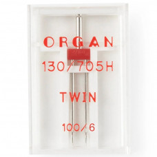 5102055 Голки подвійні №100/6,0 (1 шт) Twin Organ