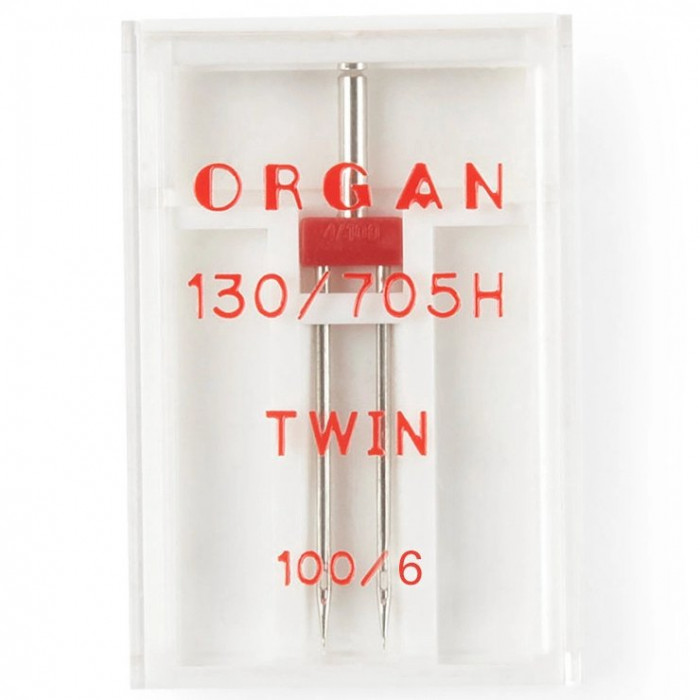 5102055 Голки подвійні №100/6,0 (1 шт) Twin Organ