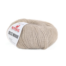 512 Пряжа Mondial Dolce Mohair, 50г - 150м, пісок, 60% кід мохер, 40% акрил