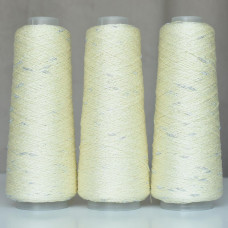 512 Пряжа Visco Knot Infinity Yarn, 100гр - 500м, ніжно-банановий, 100% віскоза з люрексом