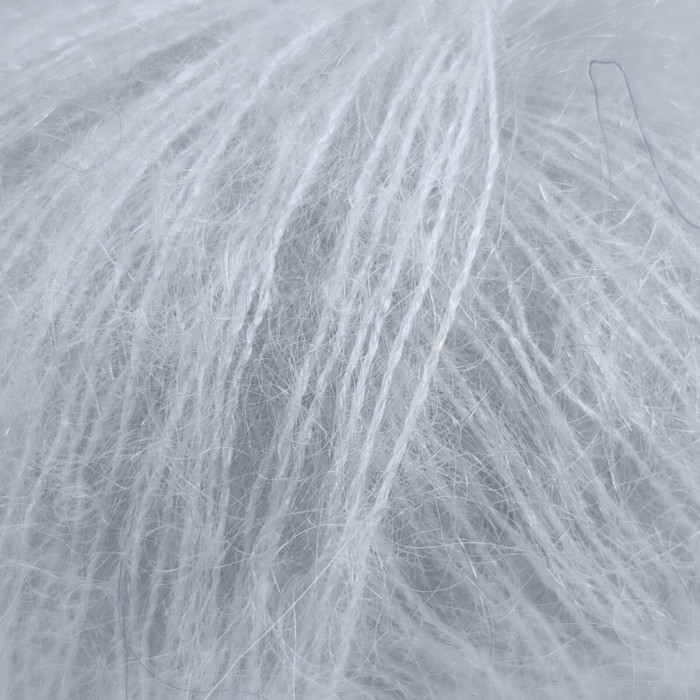 513 Пряжа Mondial Kid Seta, 25г - 210м, сіра, 70% суперкід мохер, 30% шовк