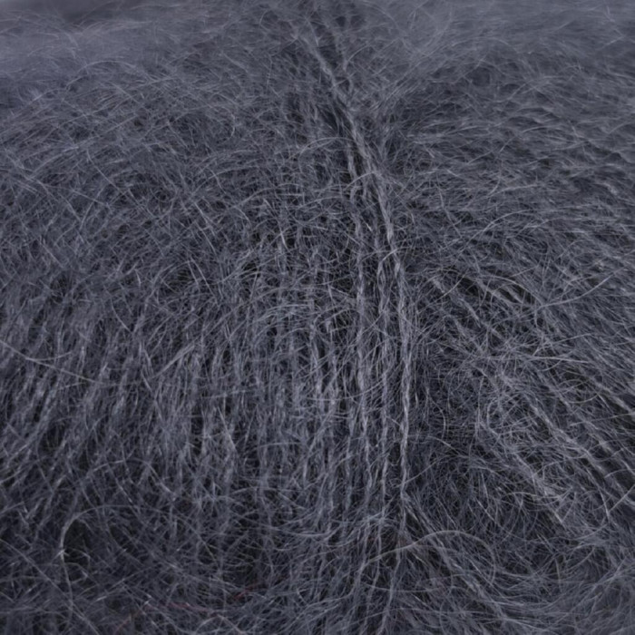 515 Пряжа Mondial Kid Seta, 25г - 210м, темно-сірий, 70% суперкід мохер, 30% шовк