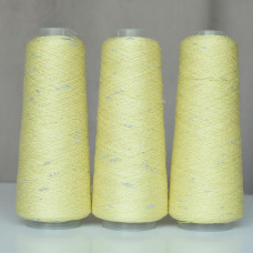 515 Пряжа Visco Knot Infinity Yarn, 100гр - 500м, банановий, 100% віскоза з люрексом
