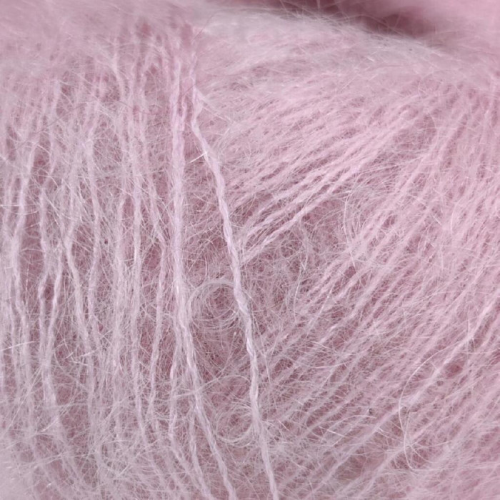 516 Пряжа Mondial Kid Seta, 25г - 210м, ніжно-бузковий, 70% суперкід мохер, 30% шовк