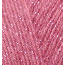 677 Пряжа Angora Gold Simli 100гр - 500м (Рожевий) Alize(Знятий з виробництва)