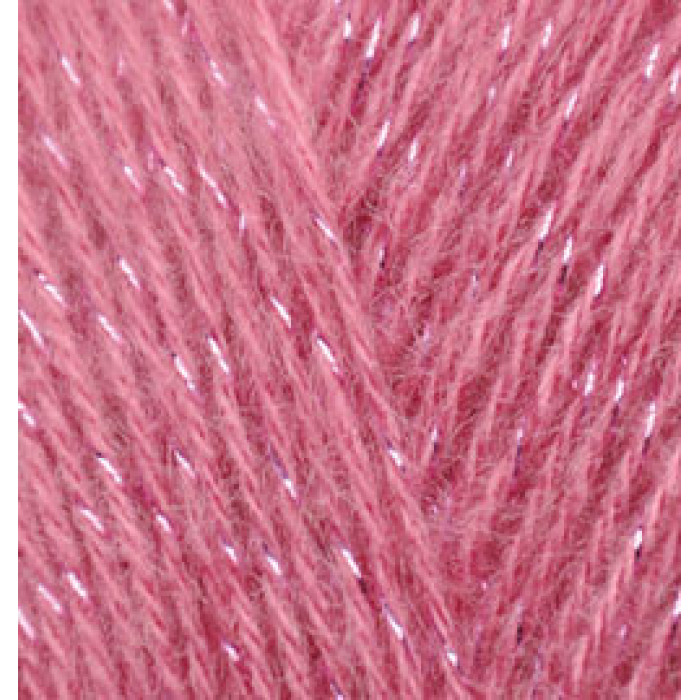 677 Пряжа Angora Gold Simli 100гр - 500м (Рожевий) Alize(Знятий з виробництва)