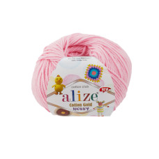 518 Пряжа Cotton Gold Hobby New  50г-165мм (рожевий). Alize