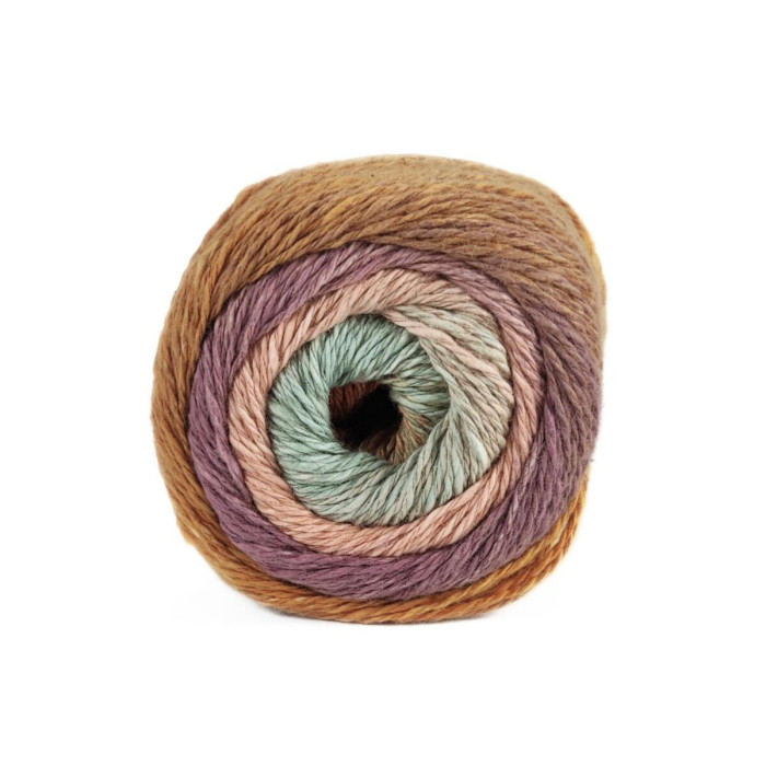 52 Пряжа Adriafil Matita Filato, 100г - 240м, різнокольоровий меланж, 76% бавовна, 24% конопля