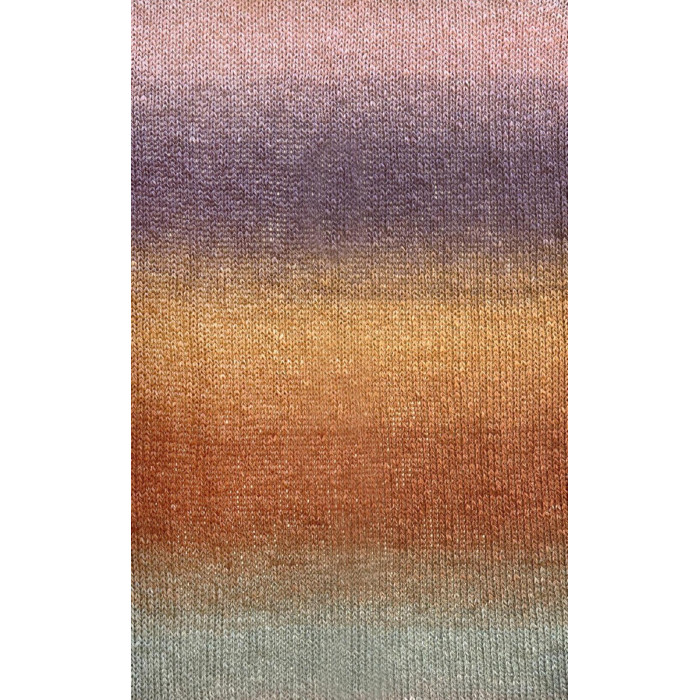 52 Пряжа Adriafil Matita Filato, 100г - 240м, різнокольоровий меланж, 76% бавовна, 24% конопля