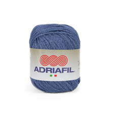 52 Пряжа Adriafil Totalino, 50г - 140м, темно-блакитний, 100% льон