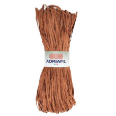 52 Рафія Adriafil Rafia Filato, 50г - 100-150м, теракота, 100% рослинна целюлоза