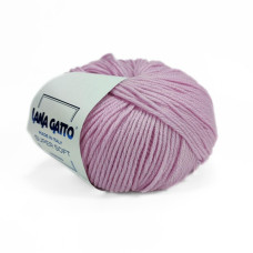 5285 Пряжа Lana Gatto Super Soft, 50г - 125м, рожевий, 100% меринос екстрафайн