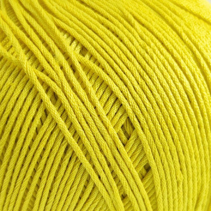 53 Пряжа Adriafil Alterego Filato, 150г - 385м, лимонний, 100% мерсенізована бавовна