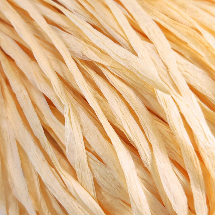 53 Рафія Adriafil Rafia Filato, 50г - 100-150м, слонова кістка, 100% рослинна целюлоза