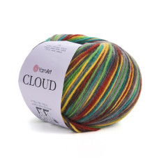 5321 Пряжа Cloud, 100гр-90м (різнокольоровий). YarnArt