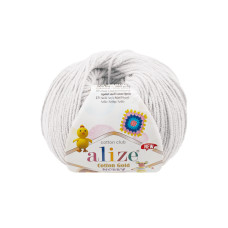533 Пряжа Cotton Gold Hobby New  50г-165мм (світло-сірий). Alize
