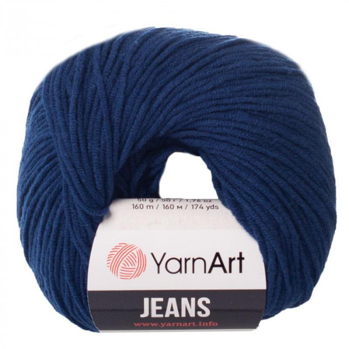 54 Пряжа Jeans 50гр - 160м (Темно-синій) YarnArt