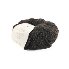 54 Пряжа Laines du Nord Teddy B, 50г - 120м, темно-коричневий, 75% альпака, 10% вовна, 15% поліамід