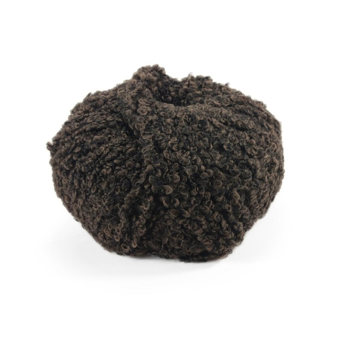 54 Пряжа Laines du Nord Teddy B, 50г - 120м, темно-коричневий, 75% альпака, 10% вовна, 15% поліамід