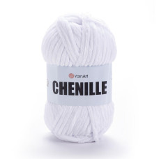 541 Пряжа Chenille, 100гр-90м (білий). YarnArt