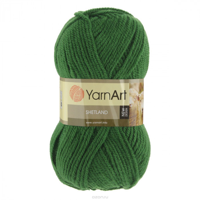 541 Пряжа Shetland 100гр - 220м (Зелений) YarnArt