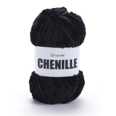 542 Пряжа Chenille, 100гр-90м (чорний). YarnArt