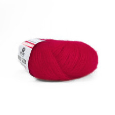 548 Пряжа Mondial Kid Seta, 25г - 210м, полуничний, 70% суперкід мохер, 30% шовк