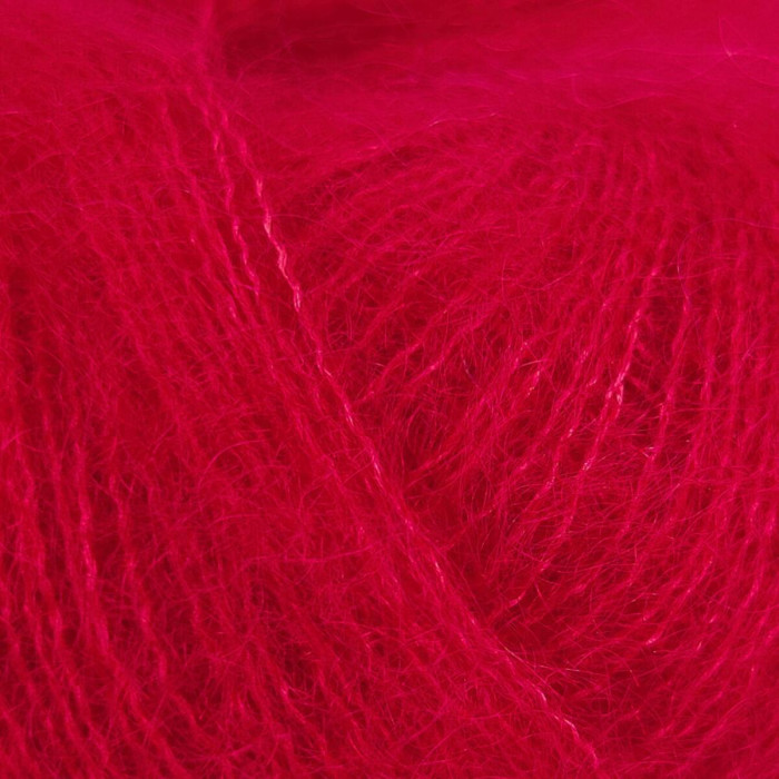 548 Пряжа Mondial Kid Seta, 25г - 210м, полуничний, 70% суперкід мохер, 30% шовк