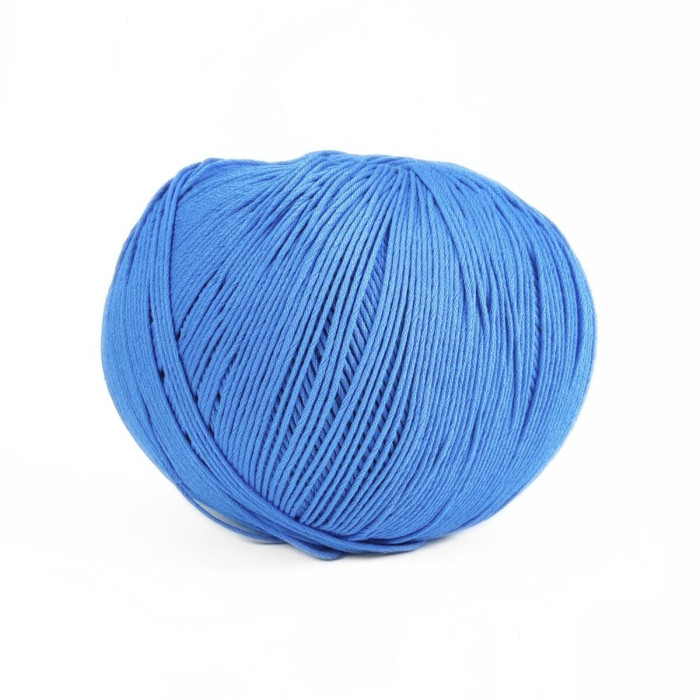 55 Пряжа Adriafil Alterego Filato, 150г - 385м, блакитний, 100% мерсенізована бавовна