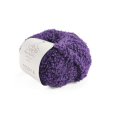 55 Пряжа Laines du Nord Teddy B, 50г - 120м, темно-бузковий, 75% альпака, 10% вовна, 15% поліамід