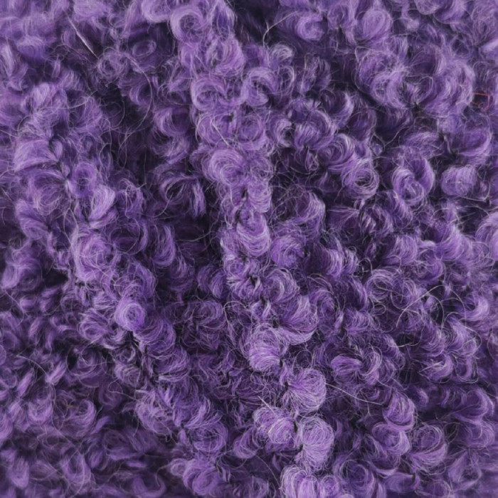 55 Пряжа Laines du Nord Teddy B, 50г - 120м, темно-бузковий, 75% альпака, 10% вовна, 15% поліамід