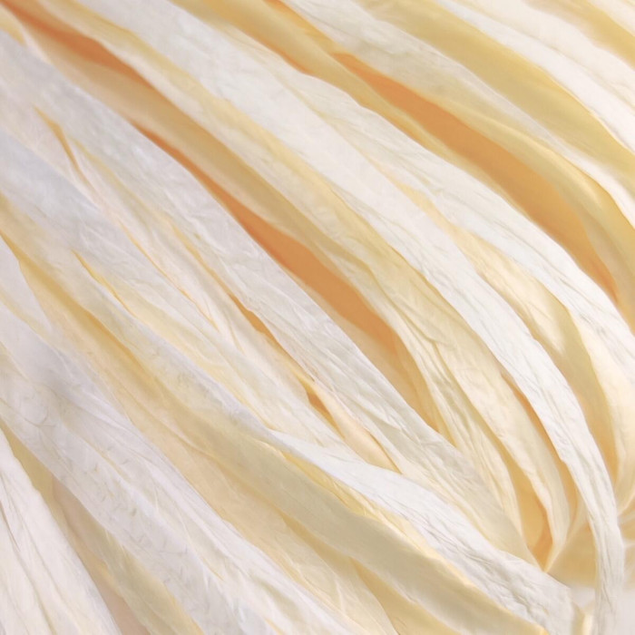 55 Рафія Adriafil Rafia Filato, 50г - 100-150м, вершковий, 100% рослинна целюлоза