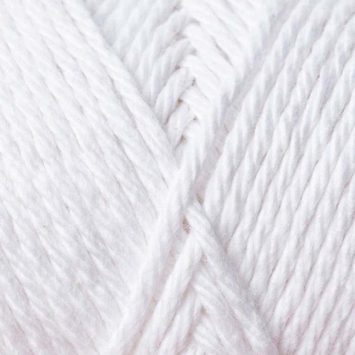 5501 Пряжа Cotton Fair 4/4 YarnArt, 50г - 80 м, білий, 100% бавовна