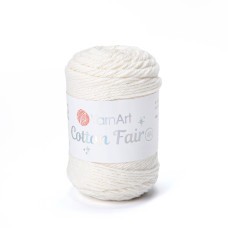 5503 Пряжа Cotton Fair 4/4 YarnArt, 50г - 80 м, молочний, 100% бавовна