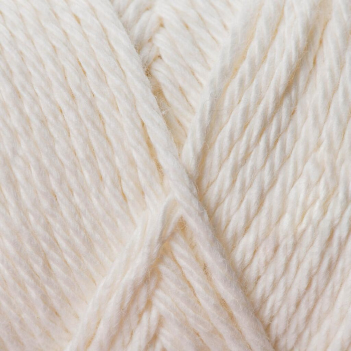 5503 Пряжа Cotton Fair 4/4 YarnArt, 50г - 80 м, молочний, 100% бавовна