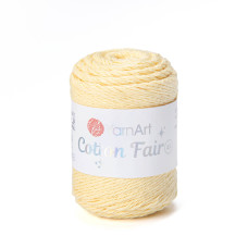 5505 Пряжа Cotton Fair 4/4 YarnArt, 50г - 80 м, жовтий, 100% бавовна