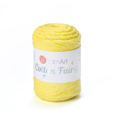 5506 Пряжа Cotton Fair 4/4 YarnArt, 50г - 80 м, яскраво-жовтий, 100% бавовна