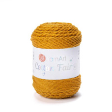 5519 Пряжа Cotton Fair 4/4 YarnArt, 50г - 80 м, світлий гірчичний, 100% бавовна