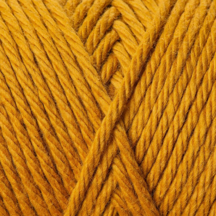 5519 Пряжа Cotton Fair 4/4 YarnArt, 50г - 80 м, світлий гірчичний, 100% бавовна