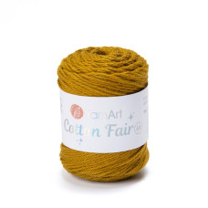 5522 Пряжа Cotton Fair 4/4 YarnArt, 50г - 80 м, темний гірчичний, 100% бавовна