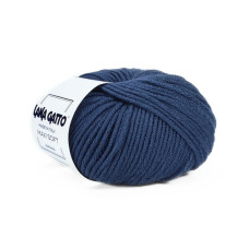 5522 Пряжа Lana Gatto Maxi Soft, 50г - 90м, індіго, 100% меринос екстрафайн