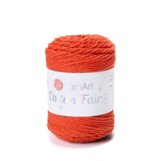 5528 Пряжа Cotton Fair 4/4 YarnArt, 50г - 80 м, кораловий, 100% бавовна